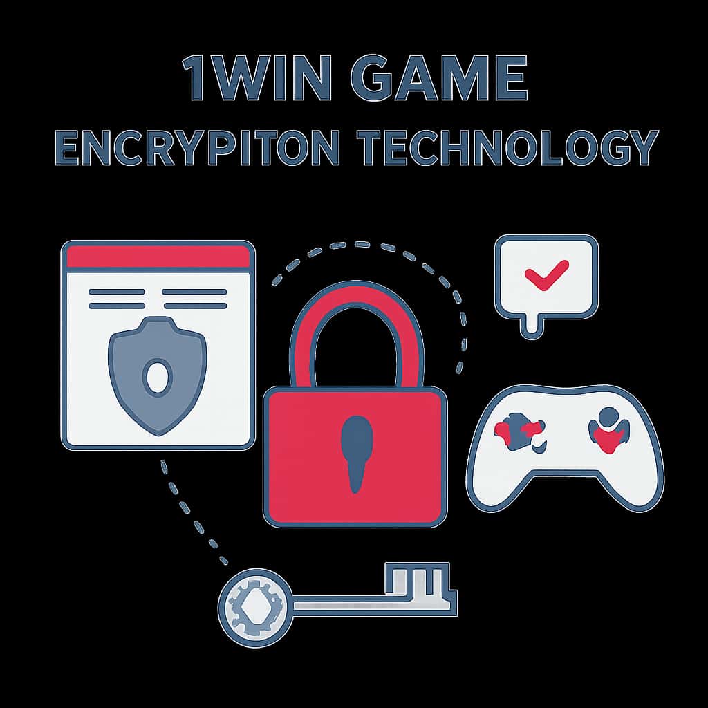 A diagram illustrating the key aspects of 1Win Game Encryption Technology.