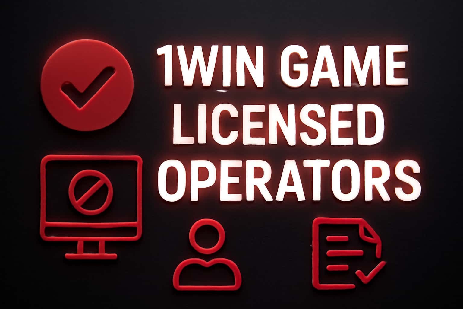 Informational scene showcasing the concept of licensed operators in the context of 1Win Game.