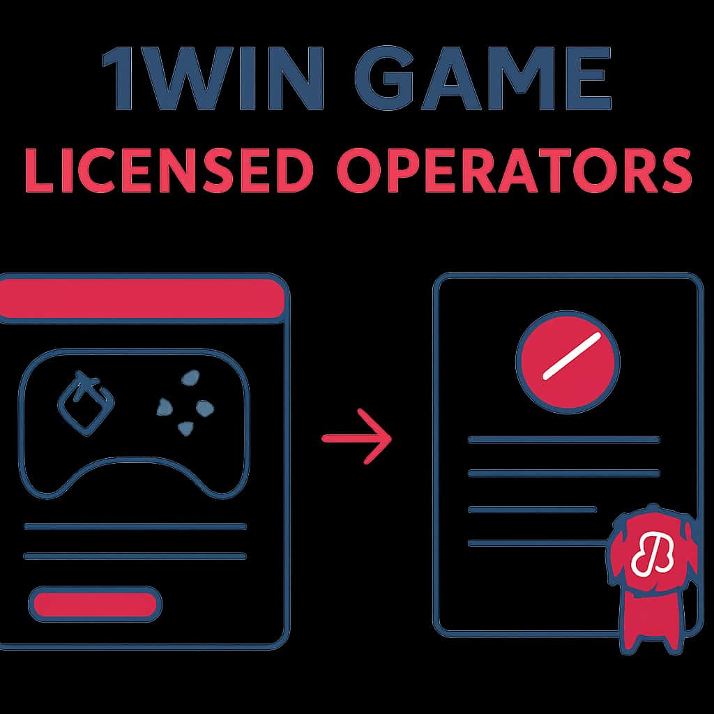 Illustrative diagram explaining the role of licensed operators in 1Win Game.