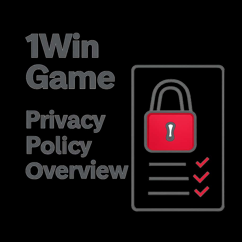 Illustration showing the key elements of 1Win Game Privacy Policy.