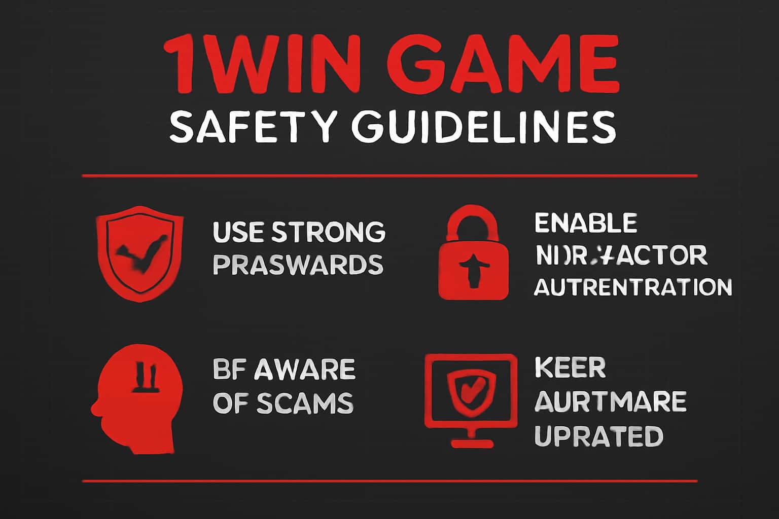 Informational image representing 1Win Game Safety Guidelines.