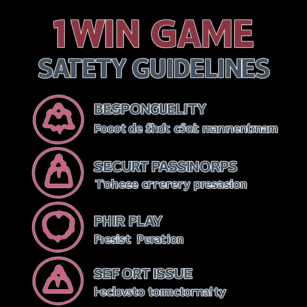 Diagram illustrating 1Win Game Safety Guidelines.