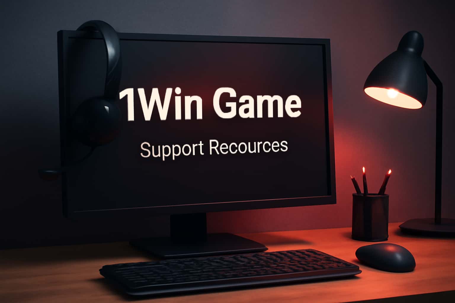 An informative graphic representation showcasing 1Win Game support resources.