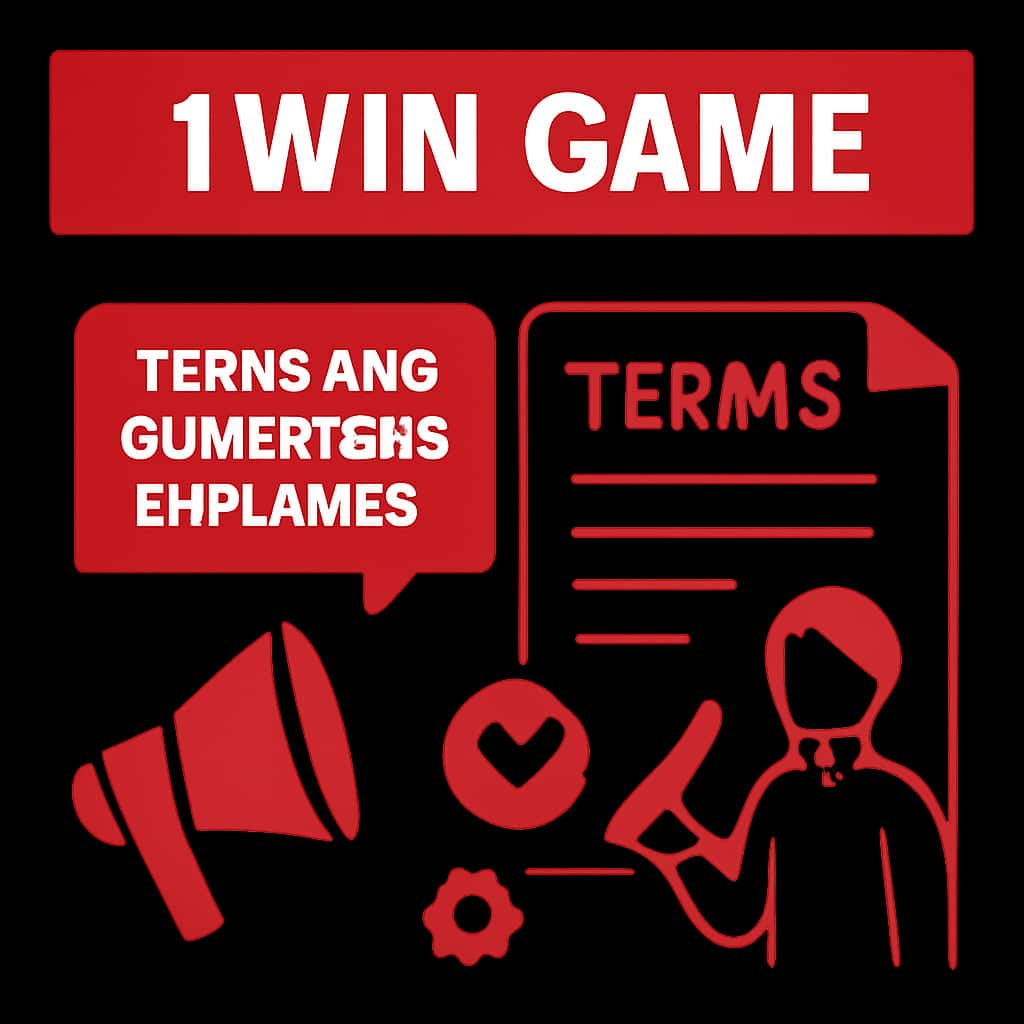 Diagram illustrating the key aspects of 1Win Game Terms and Conditions.