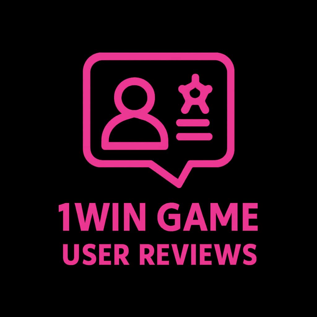 An icon representing the concept of user reviews for 1Win Game.