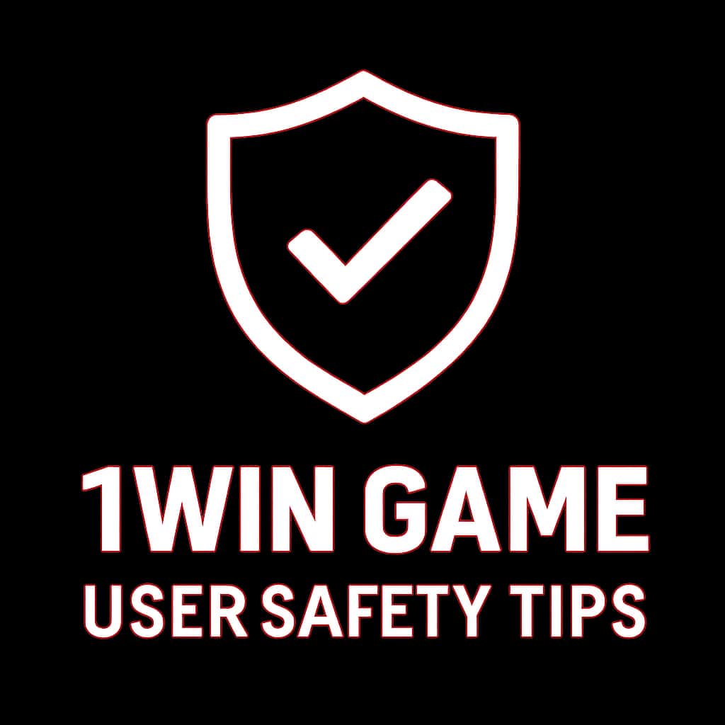 An icon representing user safety tips for 1Win Game.