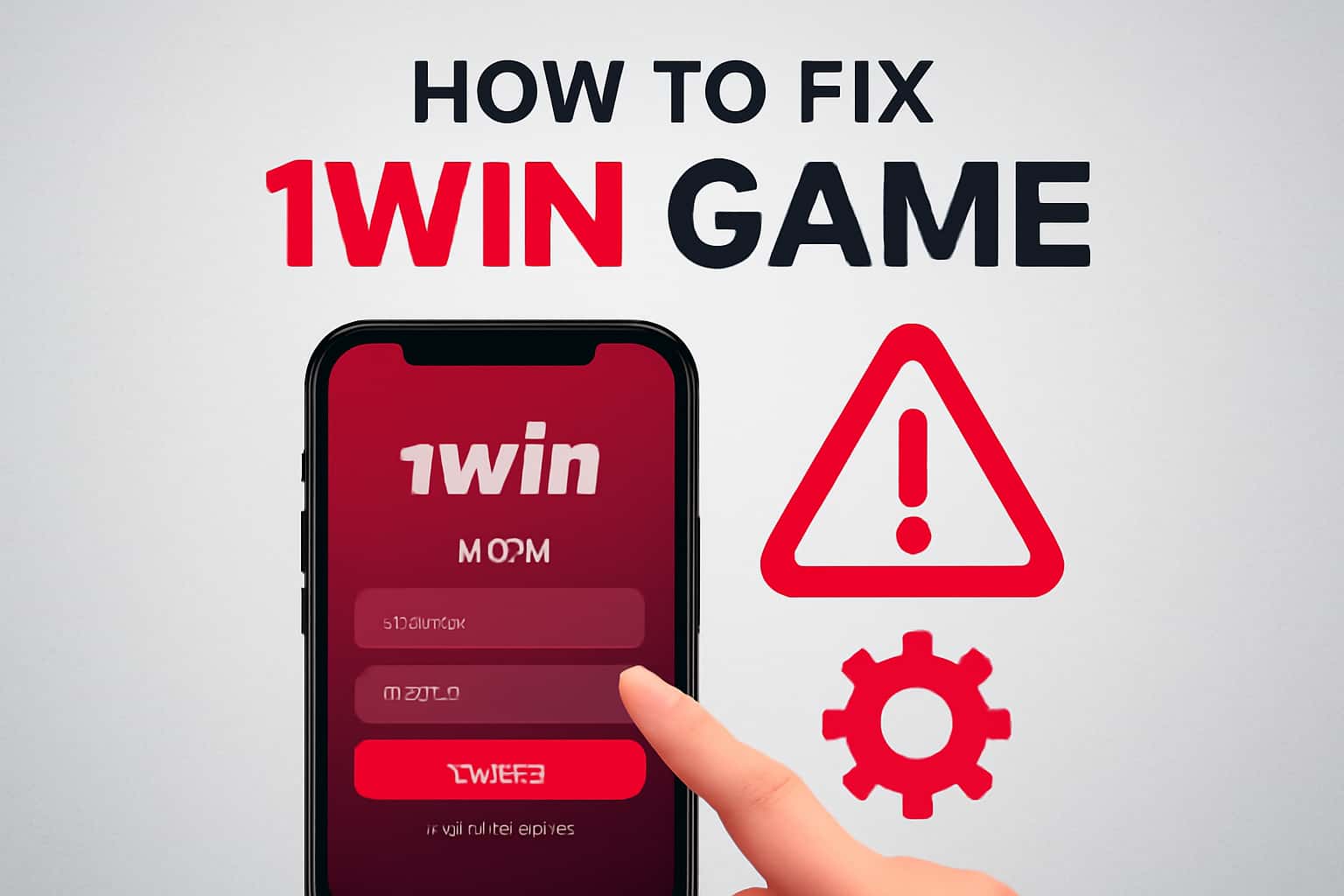 Visual representation of login issues for 1Win Game with a focus on support and troubleshooting.