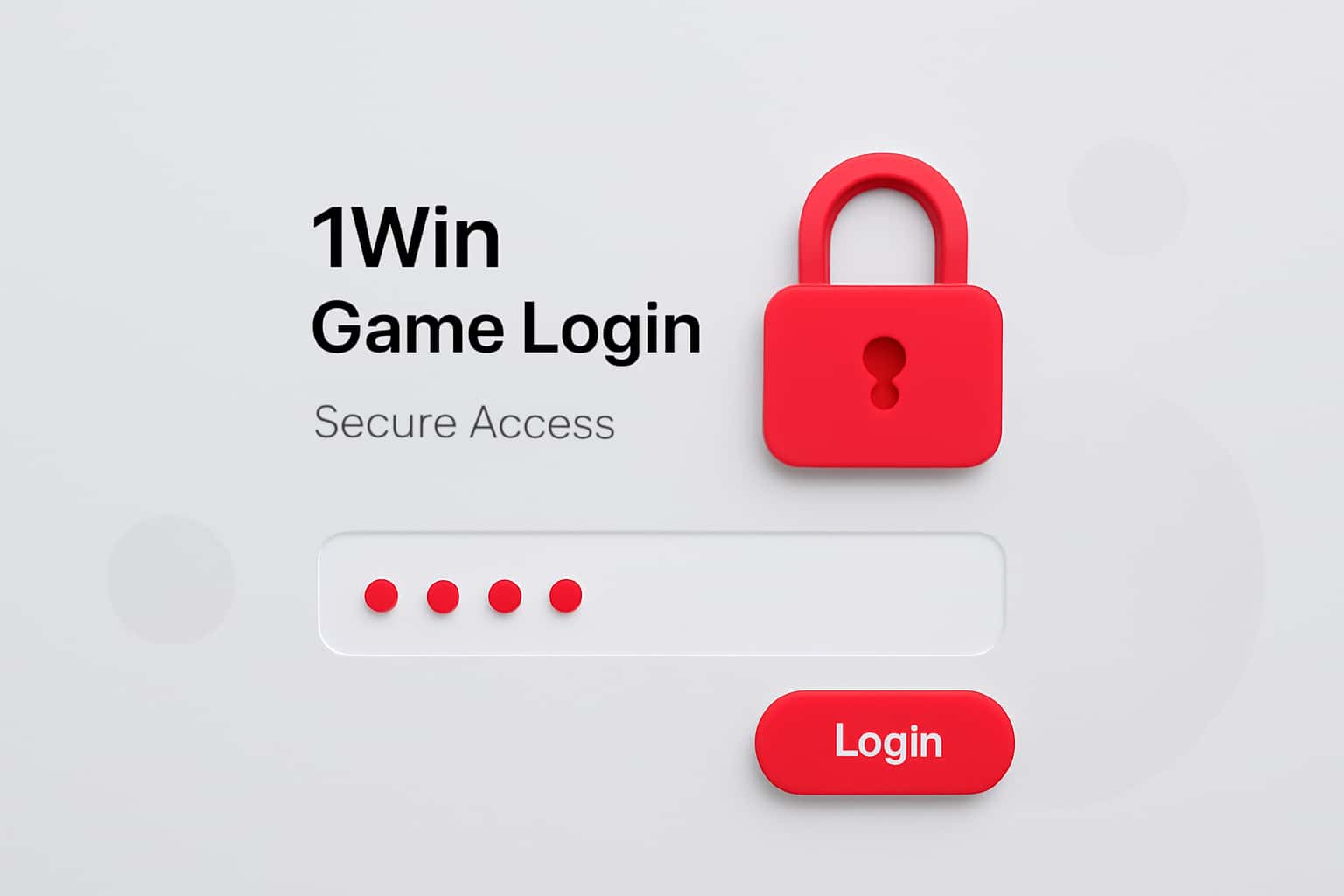 1Win Game Login - Secure Access Interface