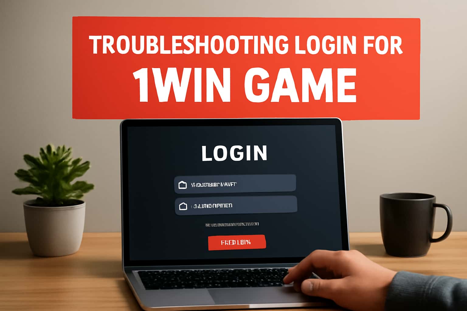 An informative scene depicting troubleshooting login for 1Win Game.