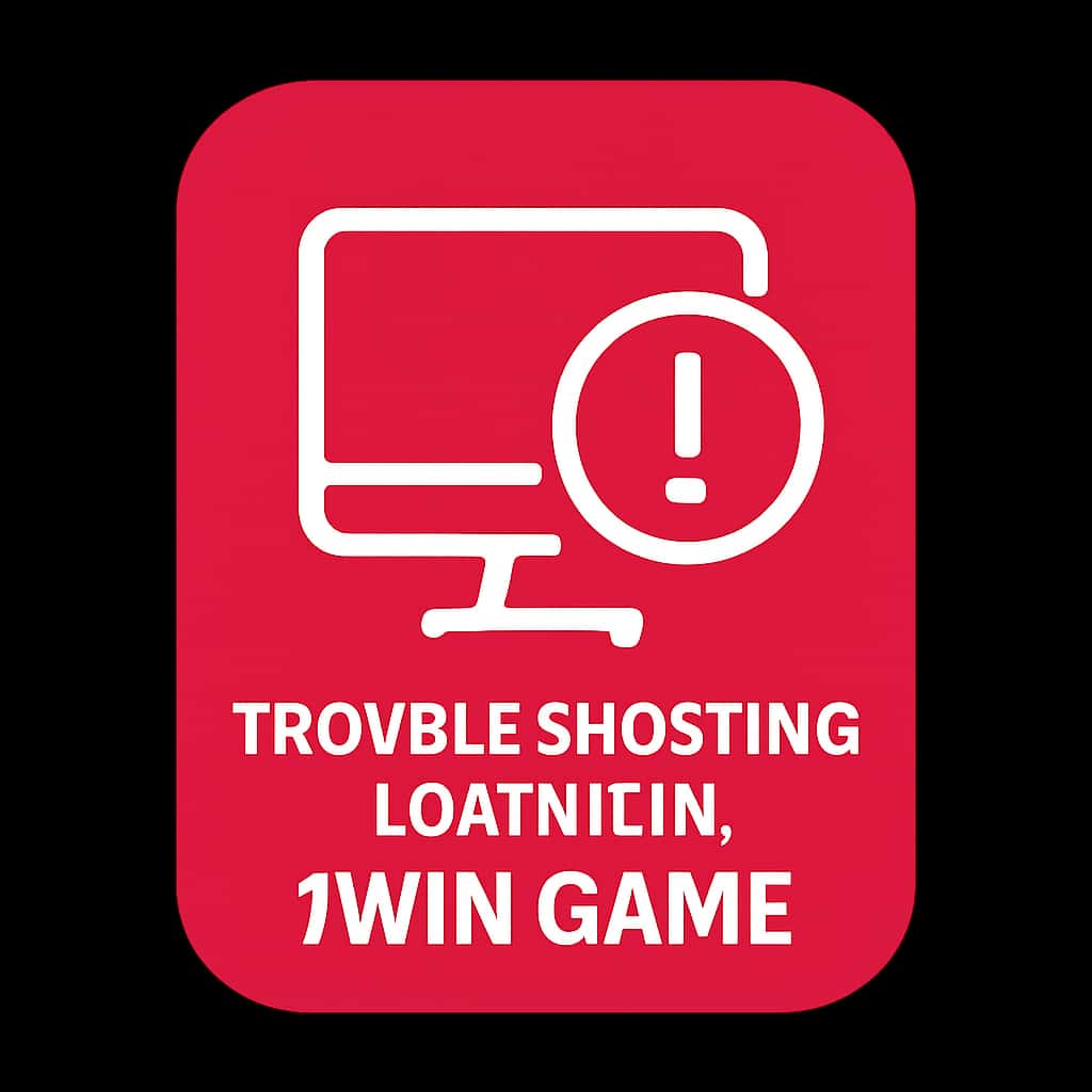An icon representing Troubleshooting Login for 1Win Game.